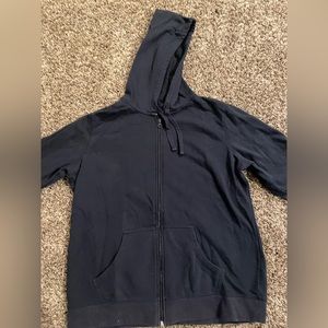 Navy zip up hoodie